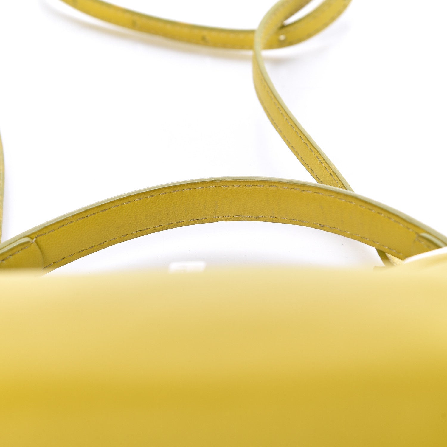Fendi Nappa Mini Peekaboo Iconic Satchel Lime 22 of 22