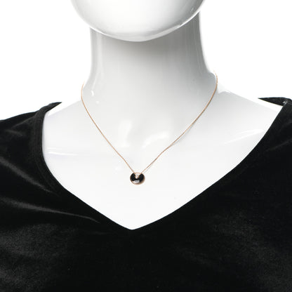 Cartier 18K Pink Gold Diamond Black Onyx XS Amulette de Cartier Pendant Necklace 2 of 7