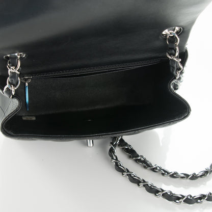 Chanel Lambskin Quilted Mini Square Flap Black 6 of 8