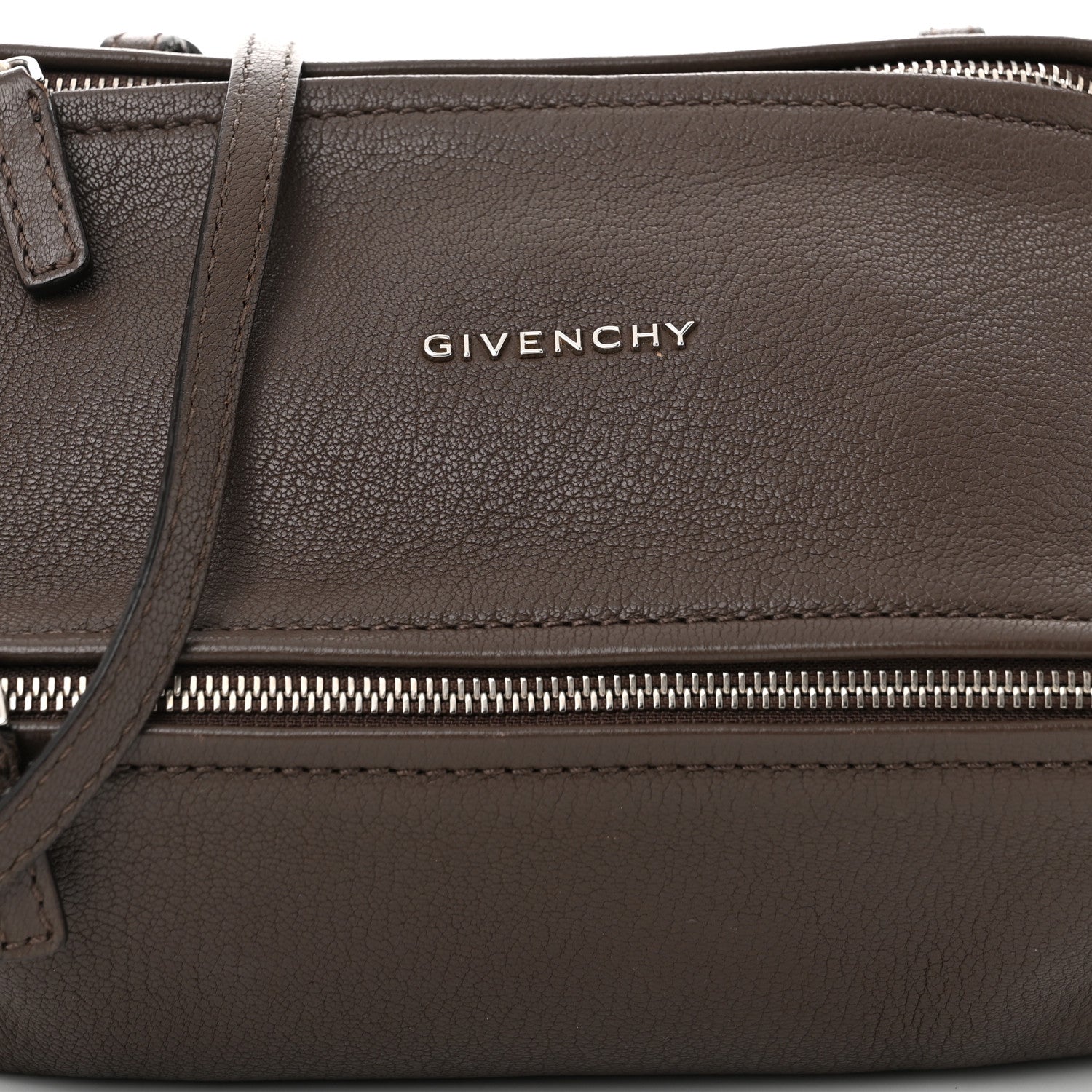 Givenchy Sugar Goatskin Mini Pandora  Heather Grey 8 of 10
