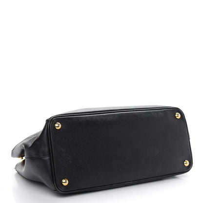 Prada Saffiano Medium Galleria Double Zip Tote Black 4 of 14