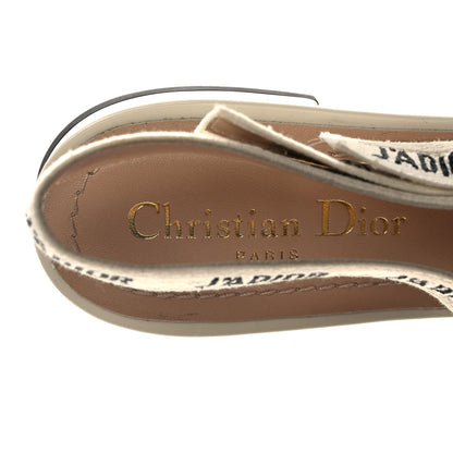 Christian Dior Patent Ribbon J'Adior Slingback Ballet Flats 41 Off White 7 of 8