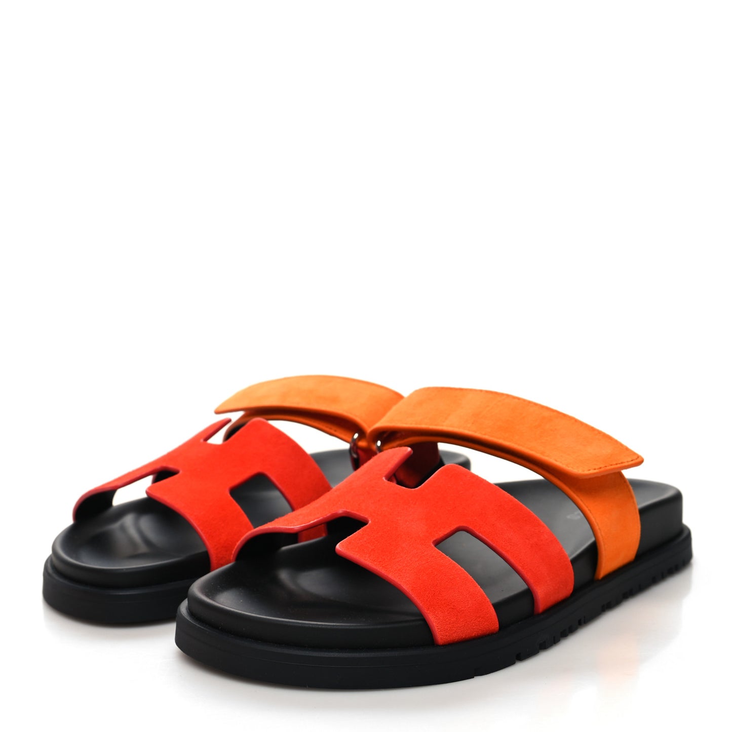 Suede Goatskin Womens Chypre Sandals 36 Rouge Ecarlate Sunset