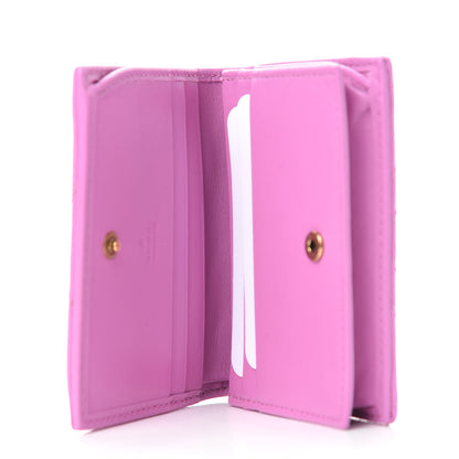 Gucci Calfskin Matelasse GG Marmont Card Case Candy Mousse 5 of 9