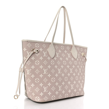 Louis Vuitton Empreinte Monogram Spring In The City Neverfull MM Kaki Beige Cream 4 of 10