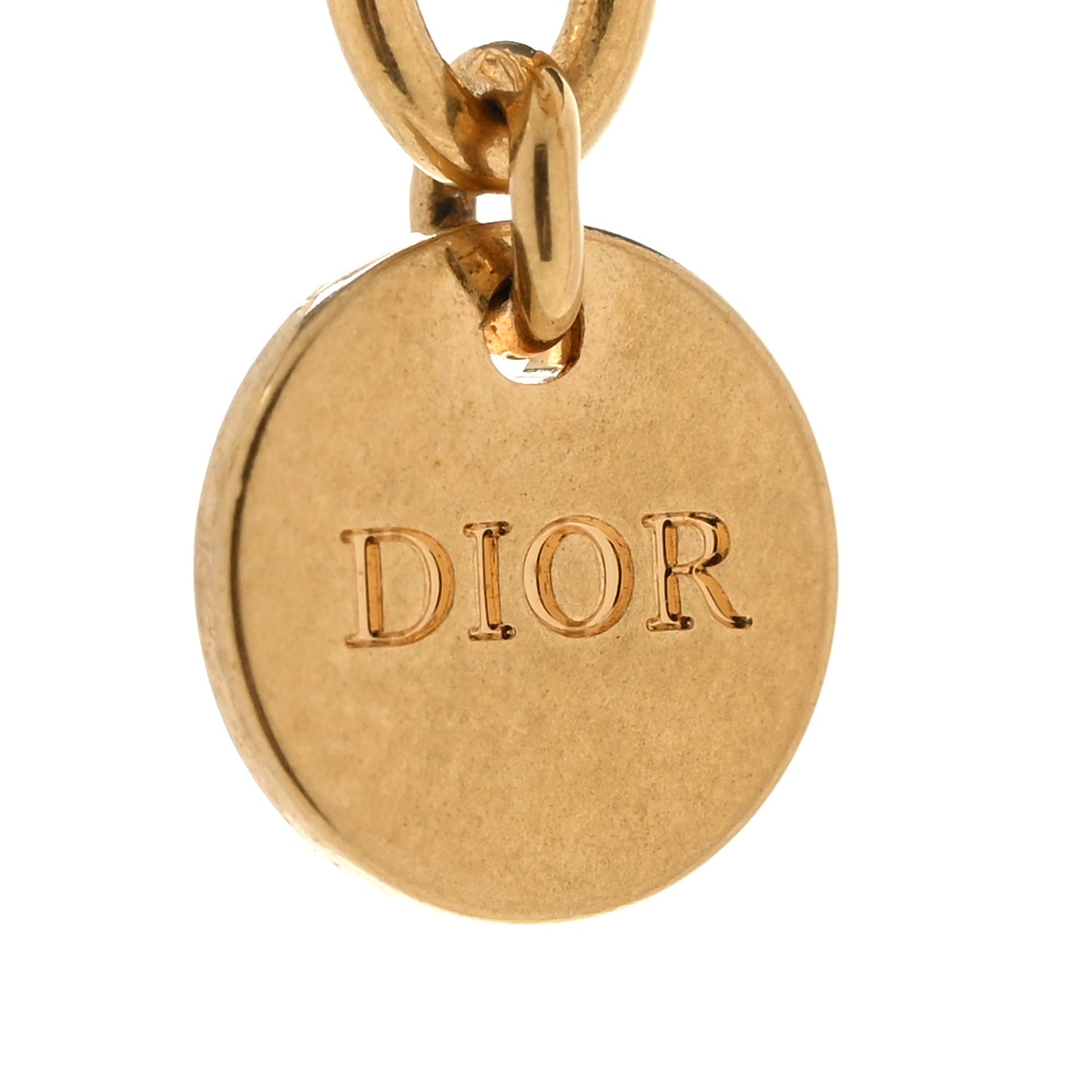 Metal Crystal Dio(r)evolution Choker Necklace Gold