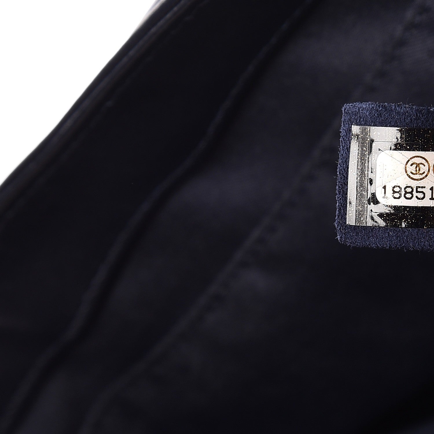 Chanel Lambskin Quilted Large Now and Forever Flap Navy 7 of 8