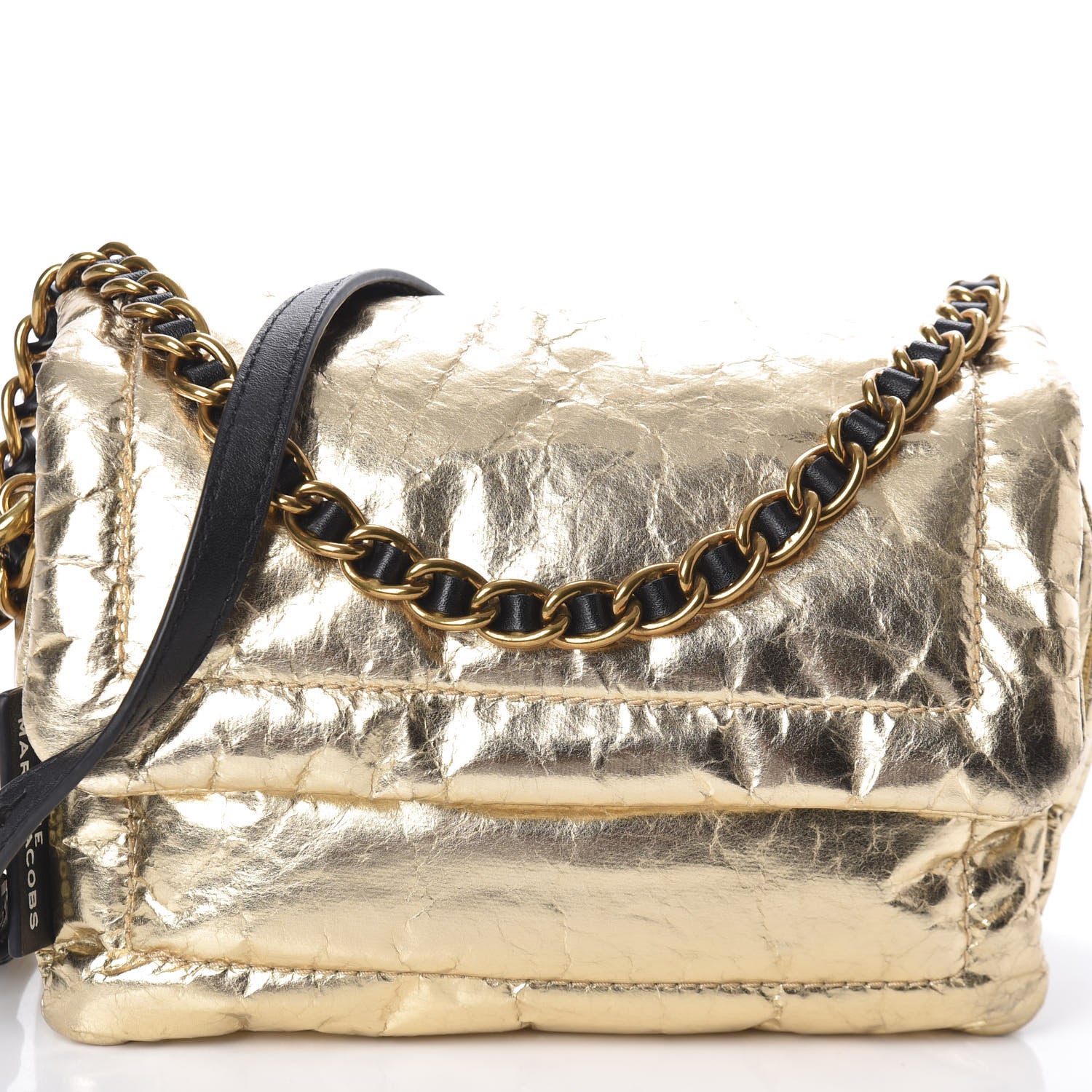 Marc Jacobs Metallic Lambskin The Pillow Bag Gold 8 of 10