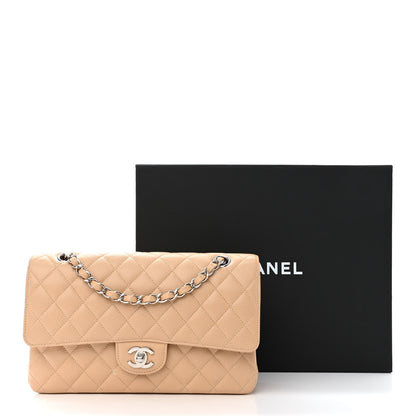 Chanel Caviar Quilted Medium Double Flap Beige 12 of 12