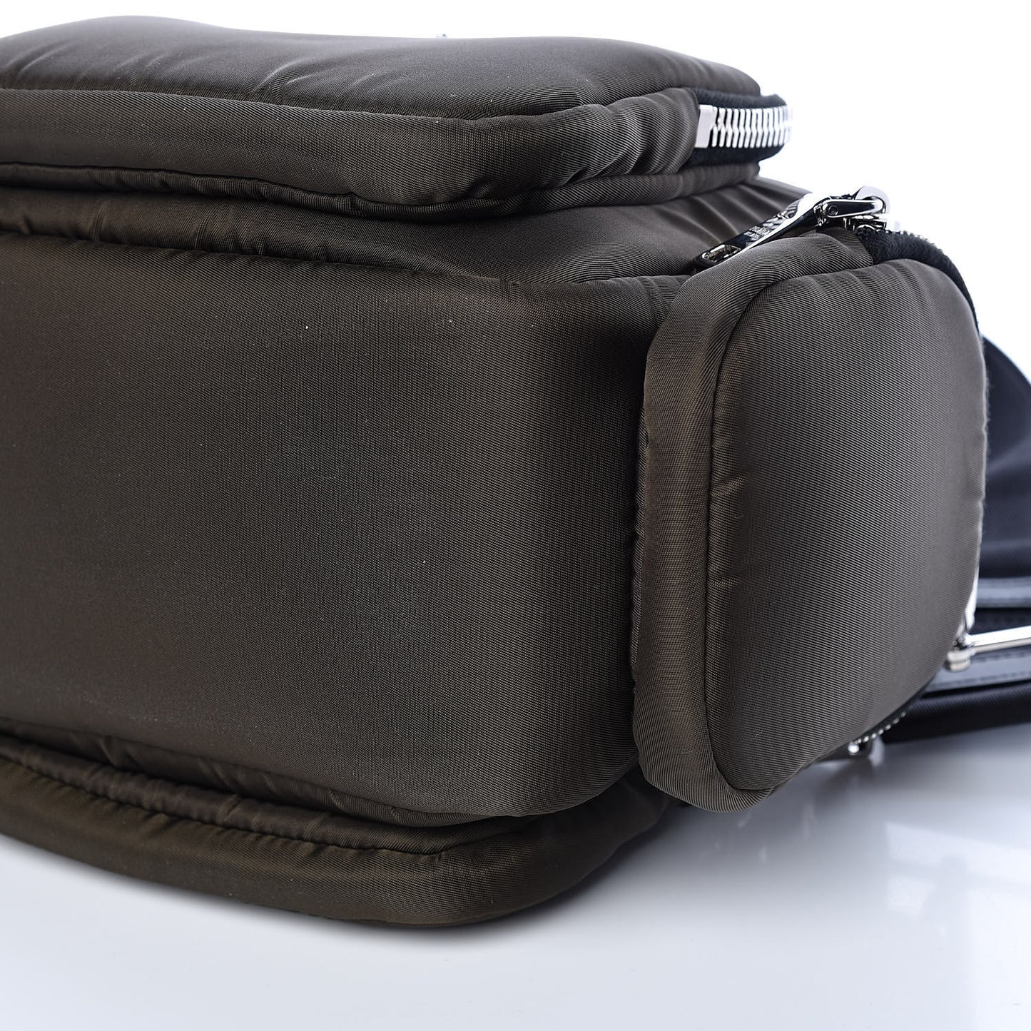 Tessuto Nylon Pocket Top Handle Cargo Bag Mimetico Black