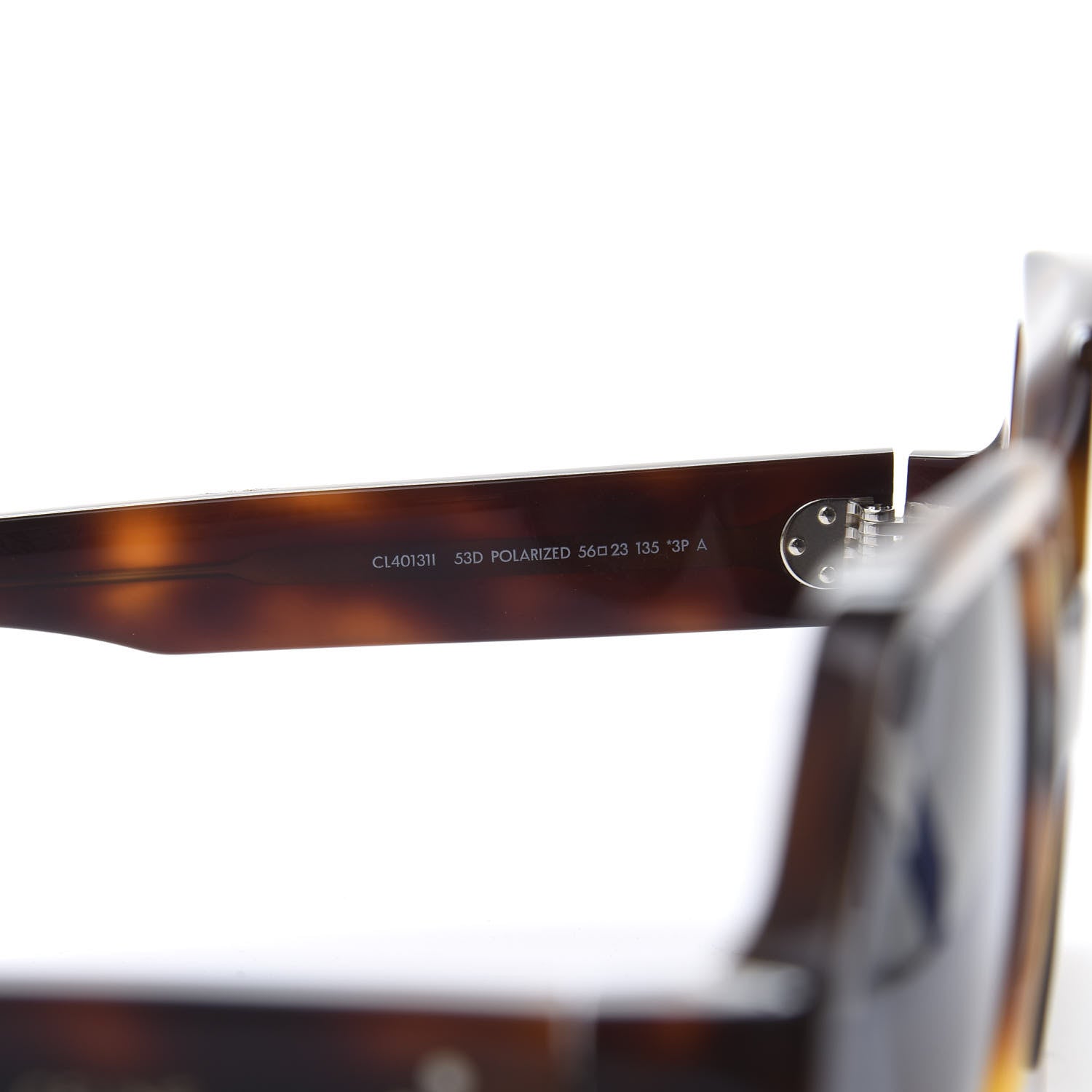 Celine Acetate Octagon Polarized Sunglasses CL401311 Blonde Havana 6 of 8