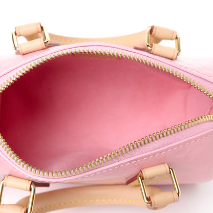 Louis Vuitton Vernis Monogram Nano Speedy Mochi Pink 5 of 11