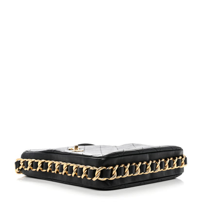 Chanel Calfskin Quilted Framing Chain Hobo Black 3 of 10
