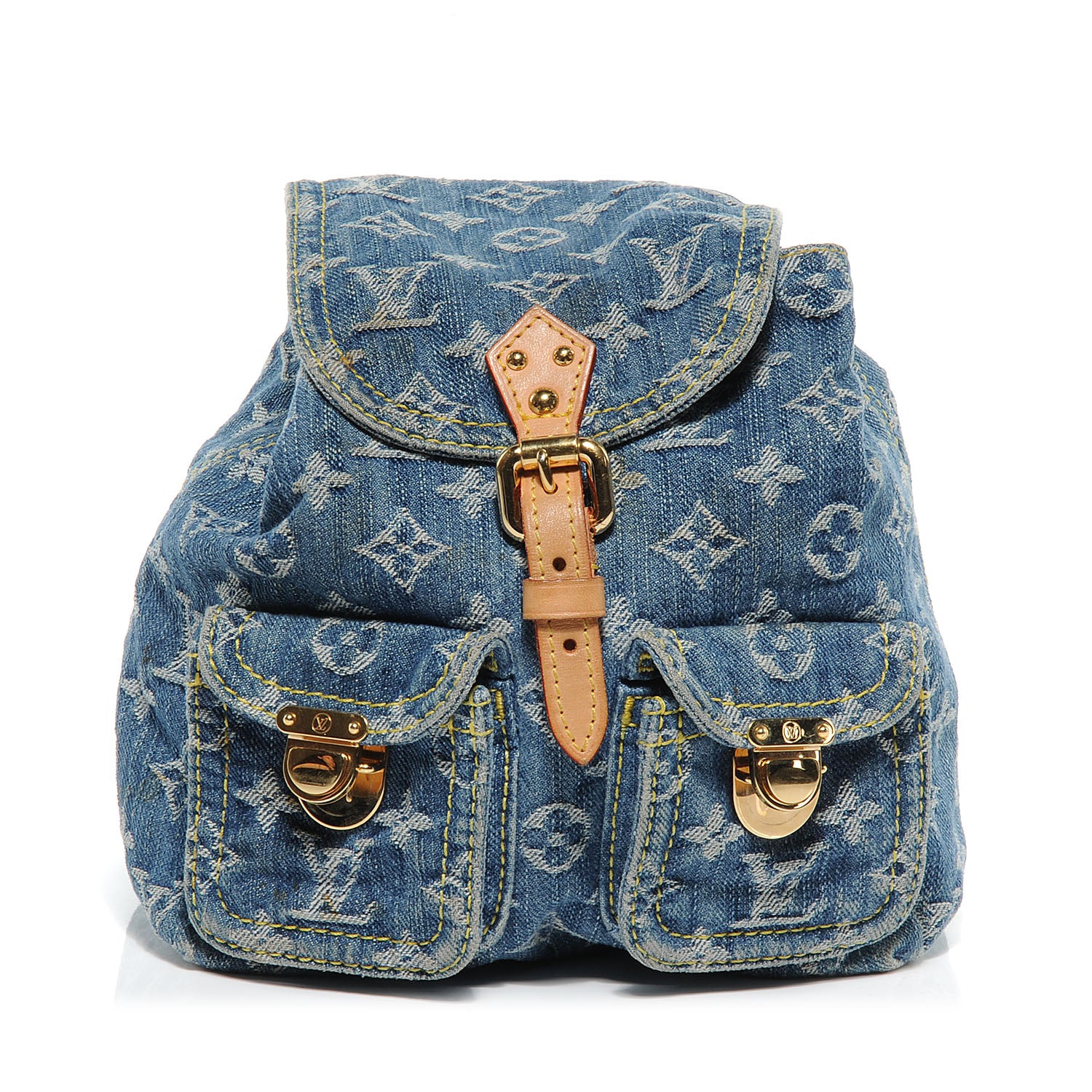 Louis Vuitton Denim Sac a Dos Backpack PM 1 of 7