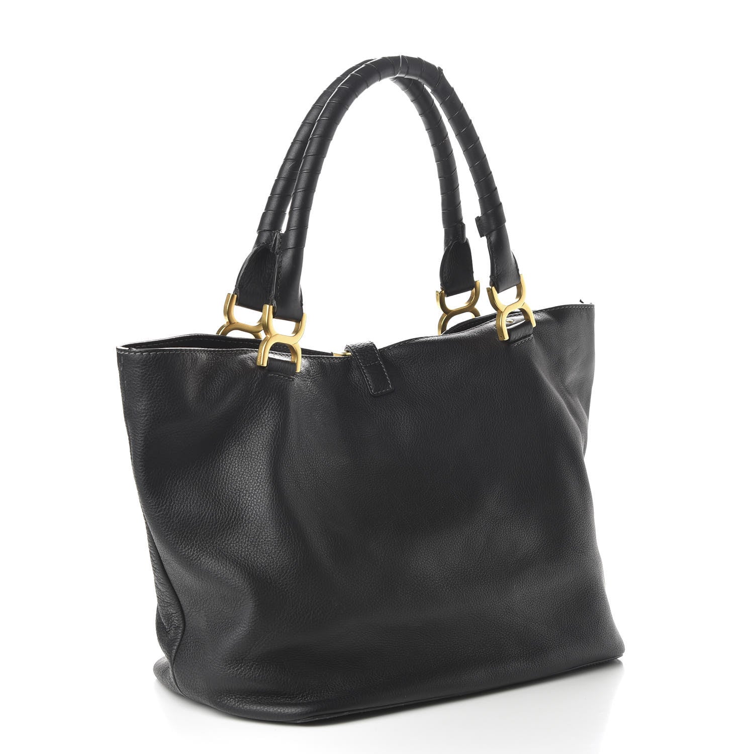 Chloe Calfskin Large New Marcie Tote Black 3 of 11