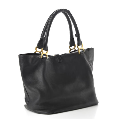Chloe Calfskin Large New Marcie Tote Black 3 of 11
