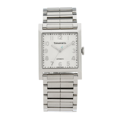 Tiffany Stainless Steel 27mm 1837 Makers Square Automatic Watch 1 of 6