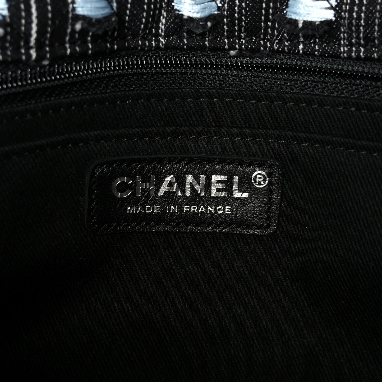 Denim Woven Medium Flap Light Blue