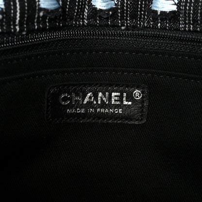 Chanel Denim Woven Medium Flap Light Blue 6 of 11