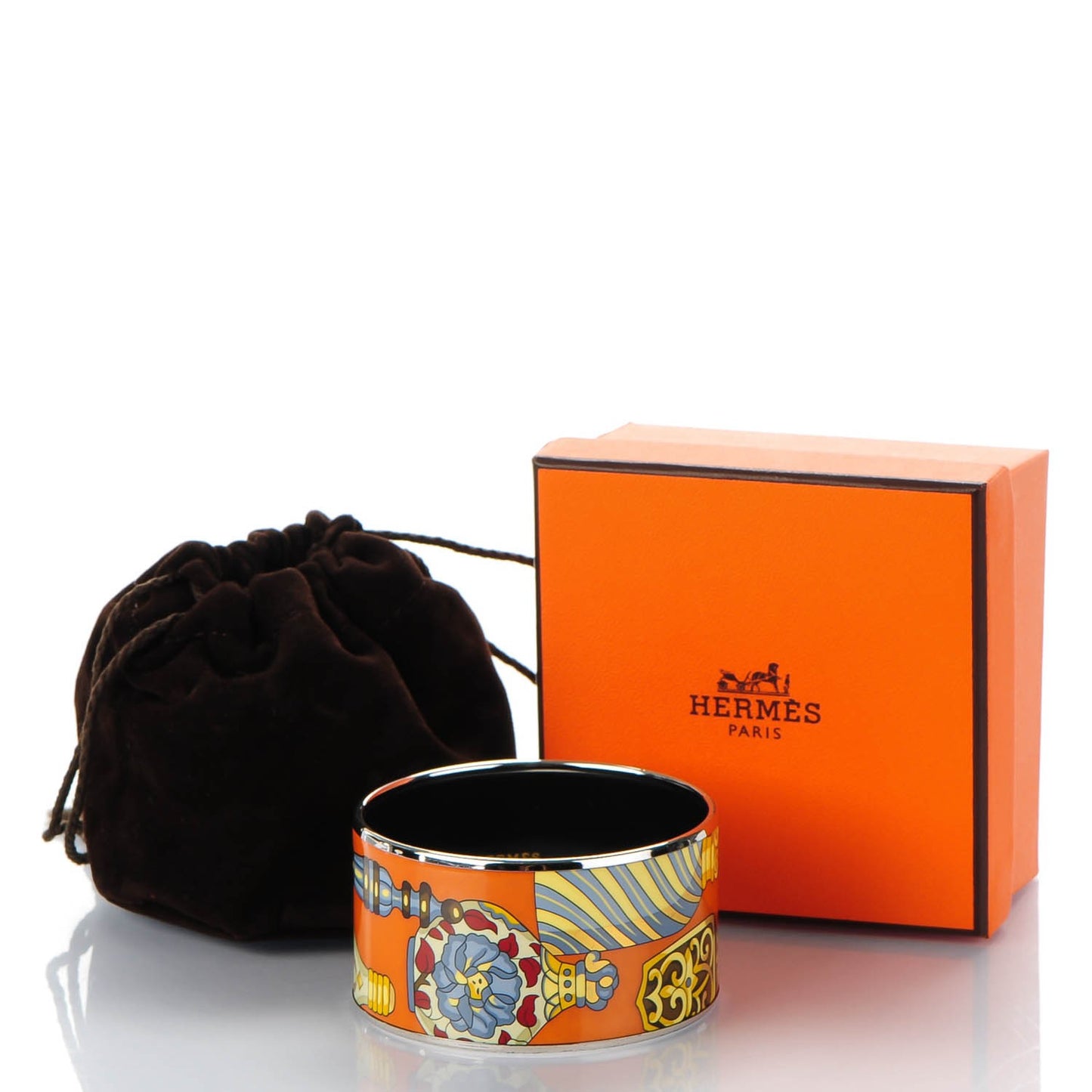 Enamel Printed Extra Wide Flacons Bracelet 65