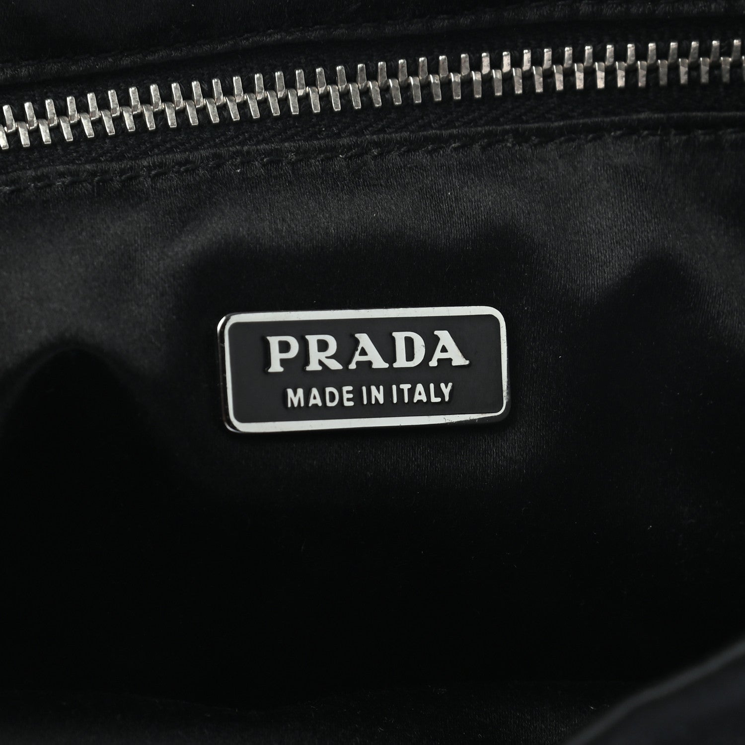 Prada Satin Beaded Mini Tote Bag Black 6 of 7