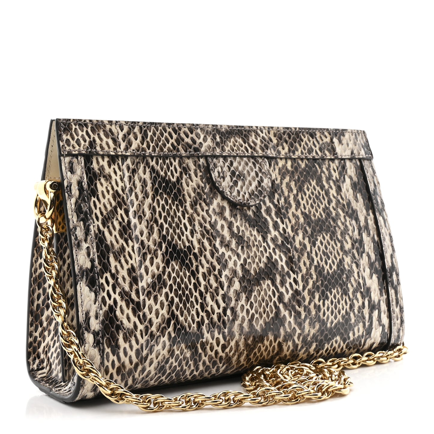 Snakeskin GG Small Ophidia Chain Shoulder Bag Roccia