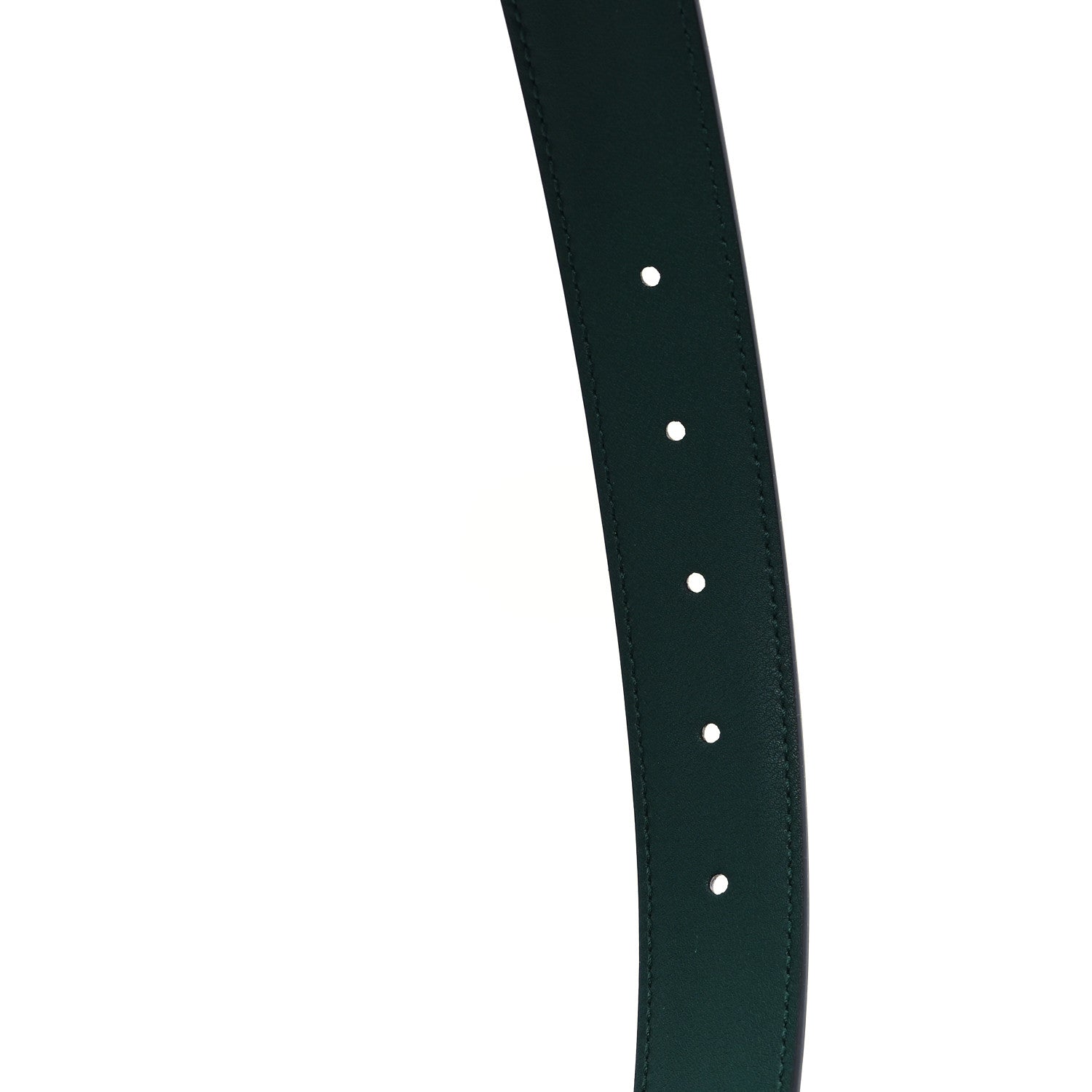 Gucci Ciny Lux Calfskin G Cube Memorable 25mm Belt 110 44 Vintage Green 5 of 5