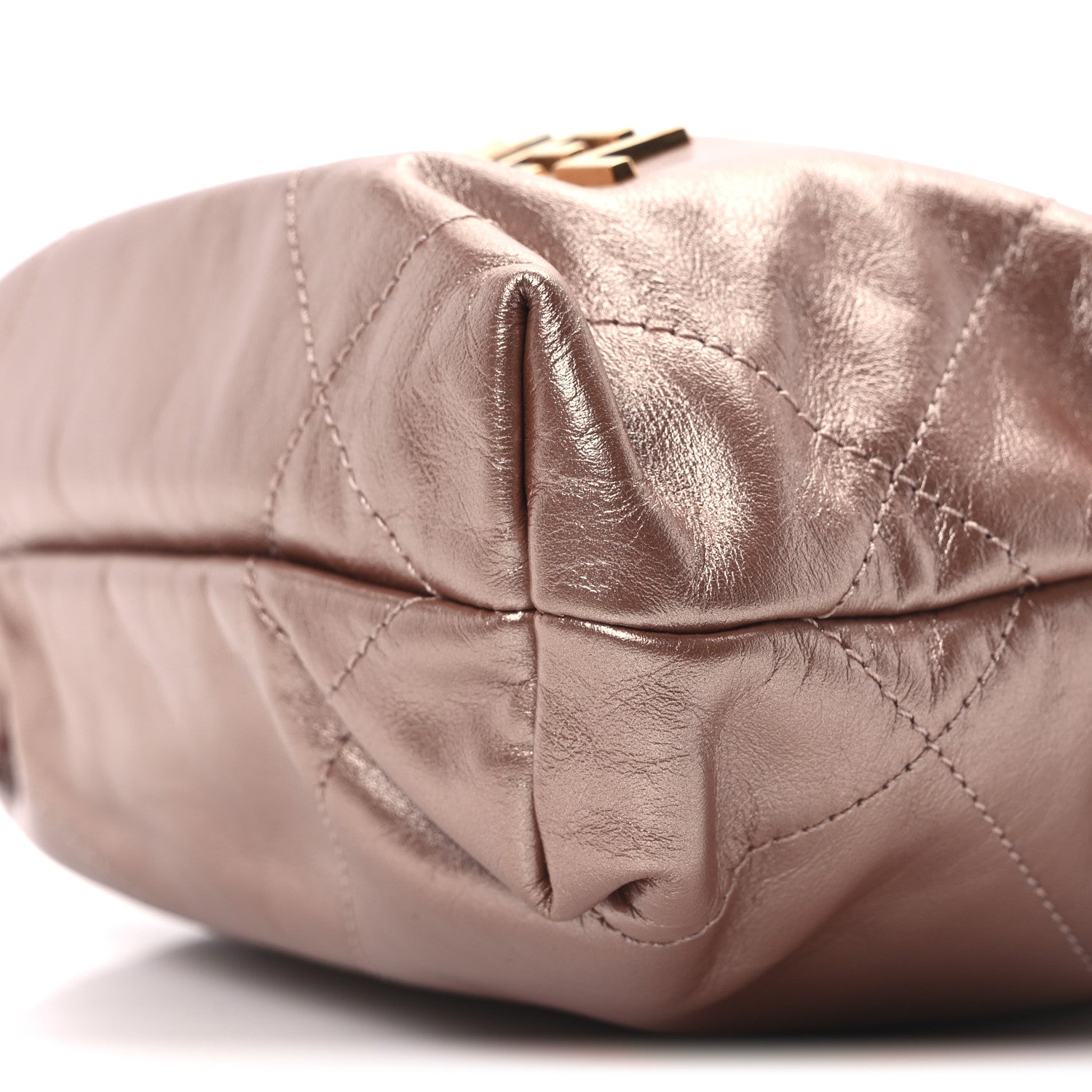 Chanel Metallic Calfskin Quilted Mini Chanel 22 Copper 10 of 10