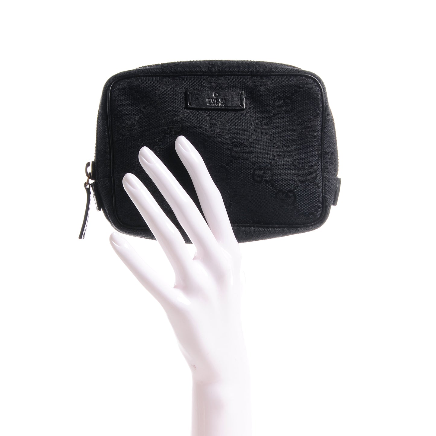 Canvas Monogram Small Accessories Case Black