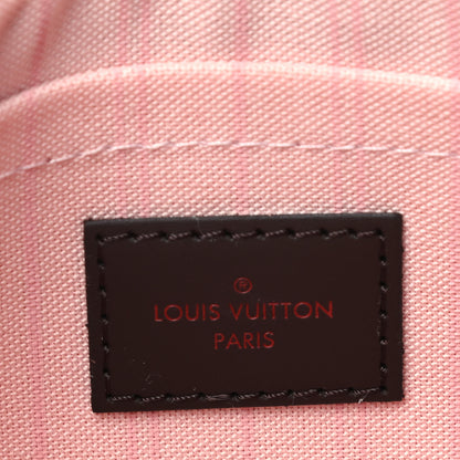 Louis Vuitton Damier Ebene Neverfull MM GM Pochette Rose Ballerine 6 of 7