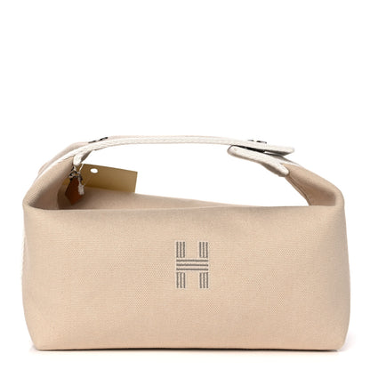 Hermes Canvas Small Bride-A-Brac Pouch Natural 1 of 10