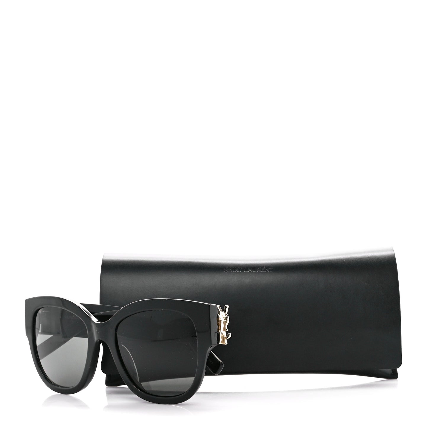 Acetate Cateye Sunglasses SL M95 F Black