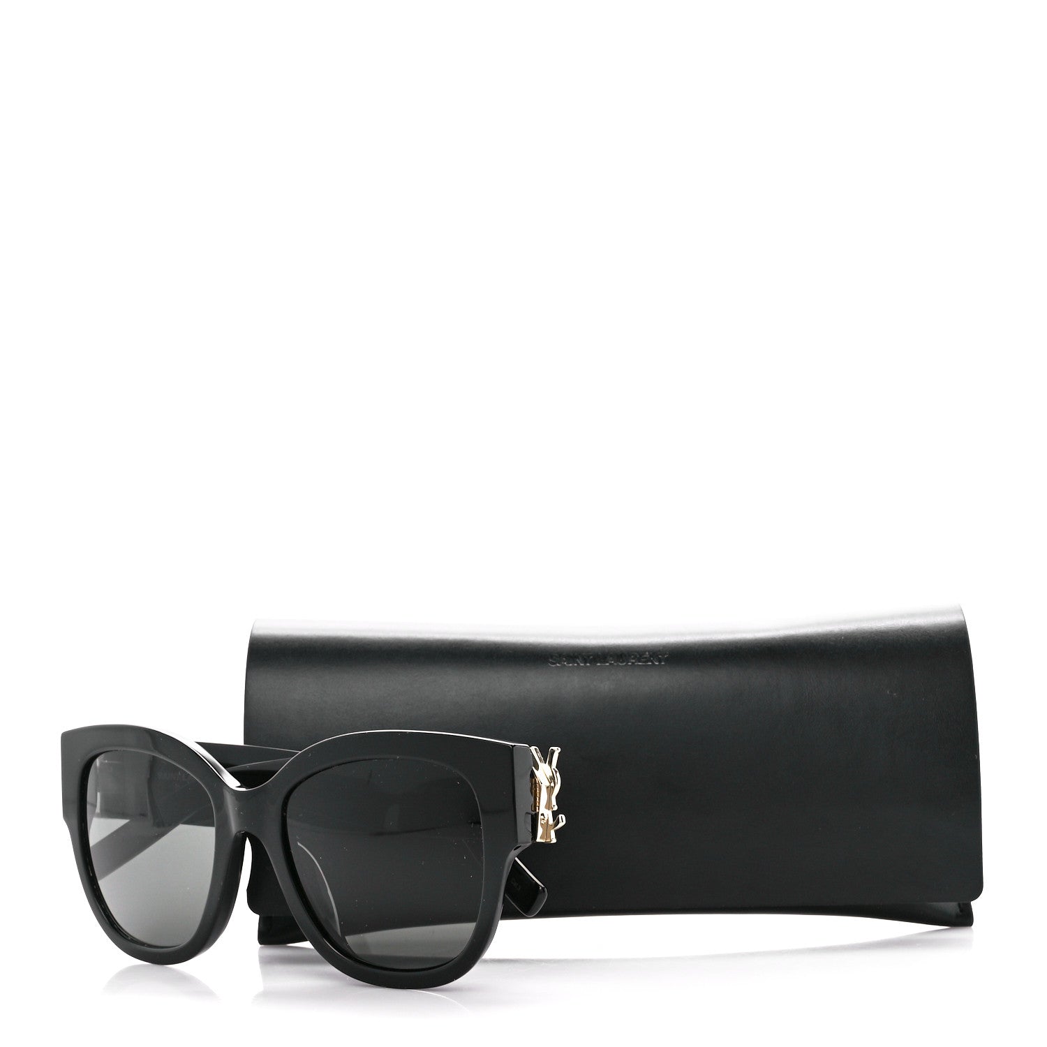 Saint Laurent Acetate Cateye Sunglasses SL M95 F Black 8 of 8
