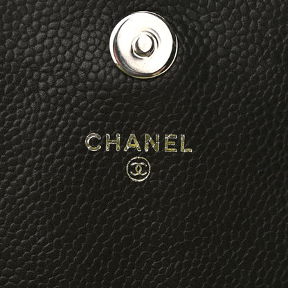 Chanel Caviar Half Moon Wallet On Chain WOC Black 6 of 10