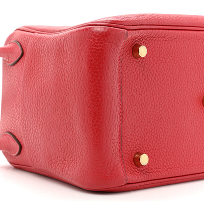 Hermes Taurillon Clemence Lindy 26 Rouge Casaque 8 of 12