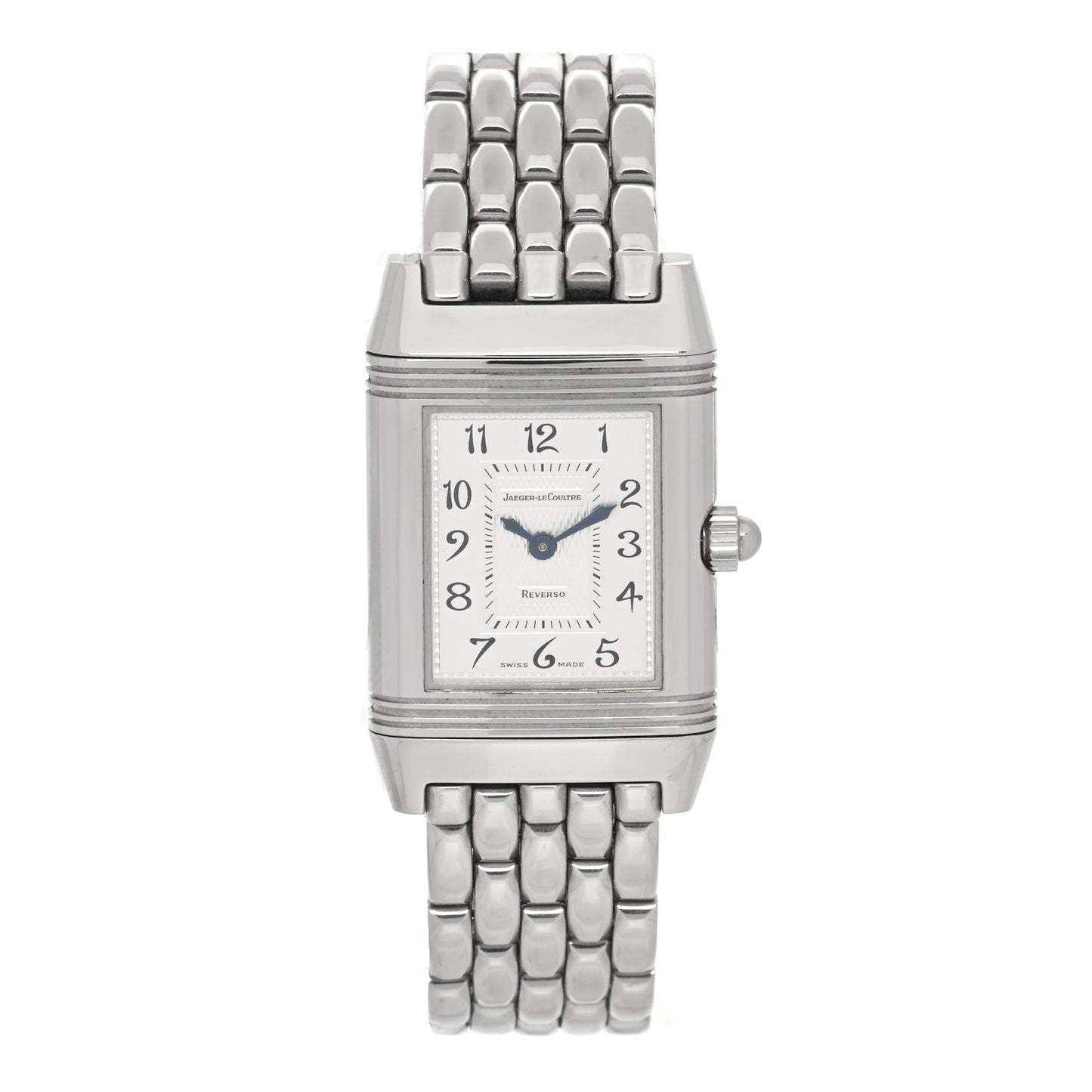 Stainless Steel Diamond Mother of Pearl 20mm Reverso Classic Duetto Manual Winding Watch 266.882.443