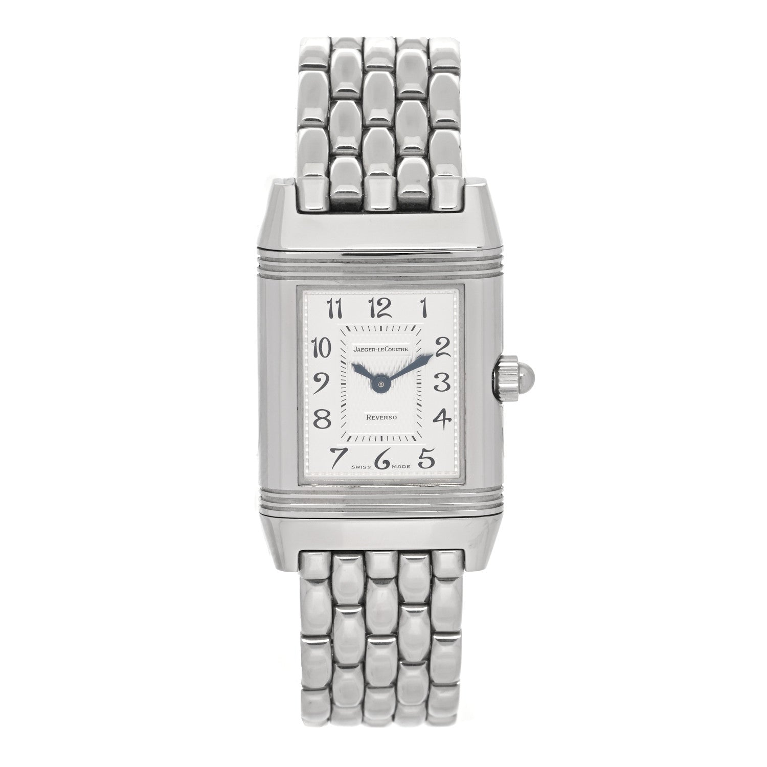 Jaeger-LeCoultre Stainless Steel Diamond Mother of Pearl 20mm Reverso Classic Duetto Manual Winding Watch 266.882.443 1 of 7