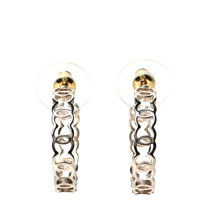 Chanel Metal CC Hoop Earrings Gold 1 of 5