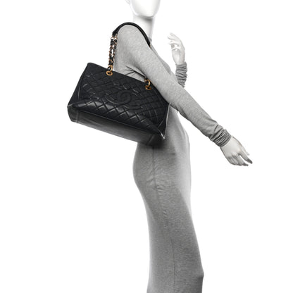 Chanel Caviar Quilted Grand Shopping Tote GST Black 2 of 10