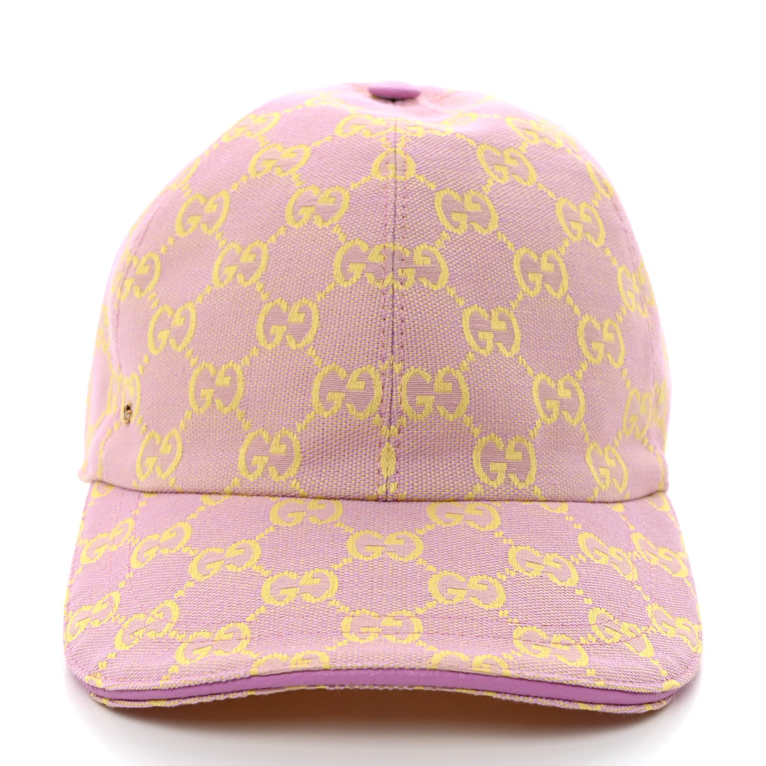 Gucci Monogram New GG Baseball Hat XS Lilac Yellow 3 of 10