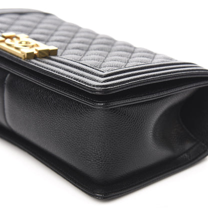 Chanel Caviar Quilted Medium Boy Flap Black 8 of 9