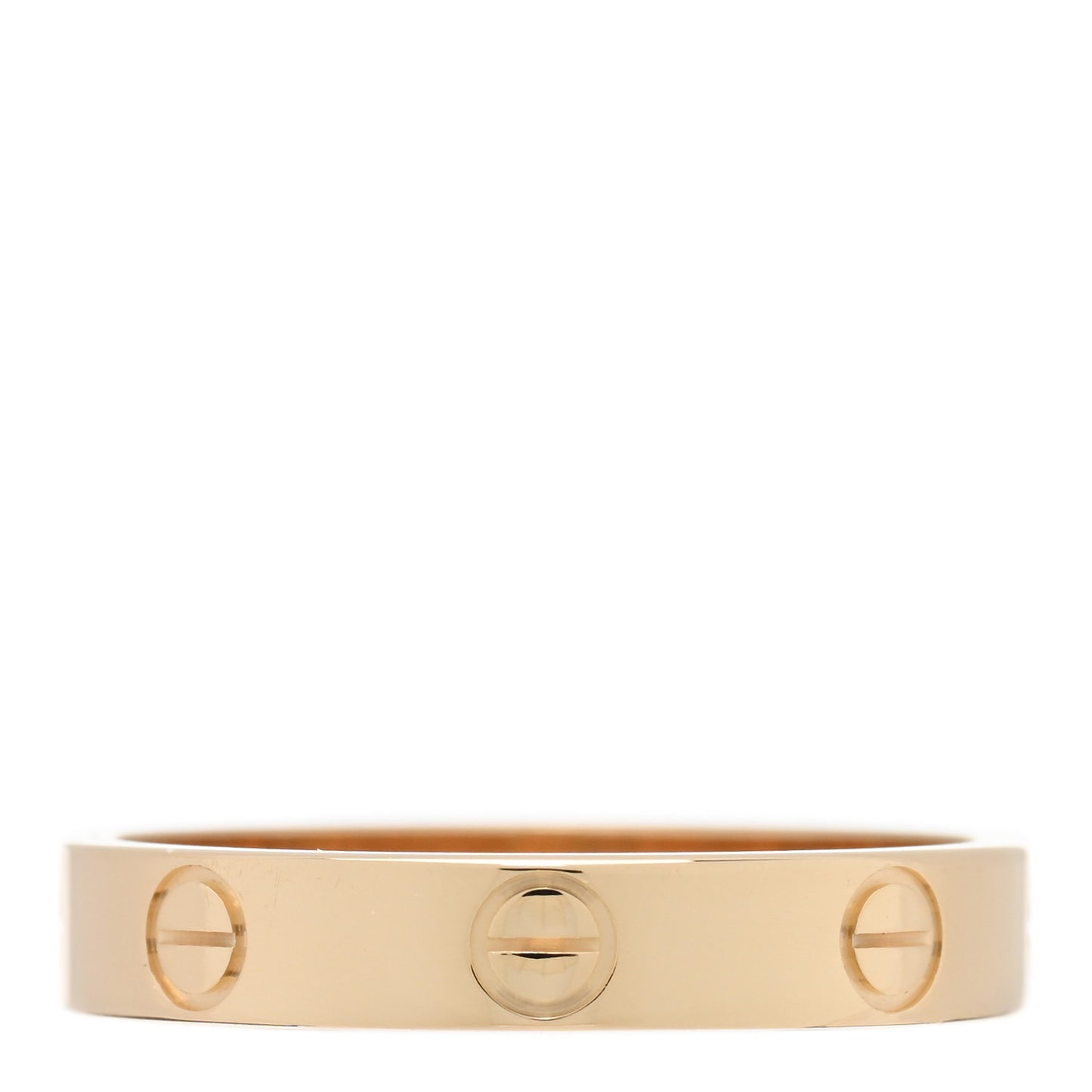 18K Yellow Gold 3.5mm LOVE Wedding Band Ring 56 7.5