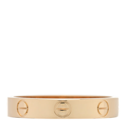 Cartier 18K Yellow Gold 3.5mm LOVE Wedding Band Ring 56 7.5 3 of 5