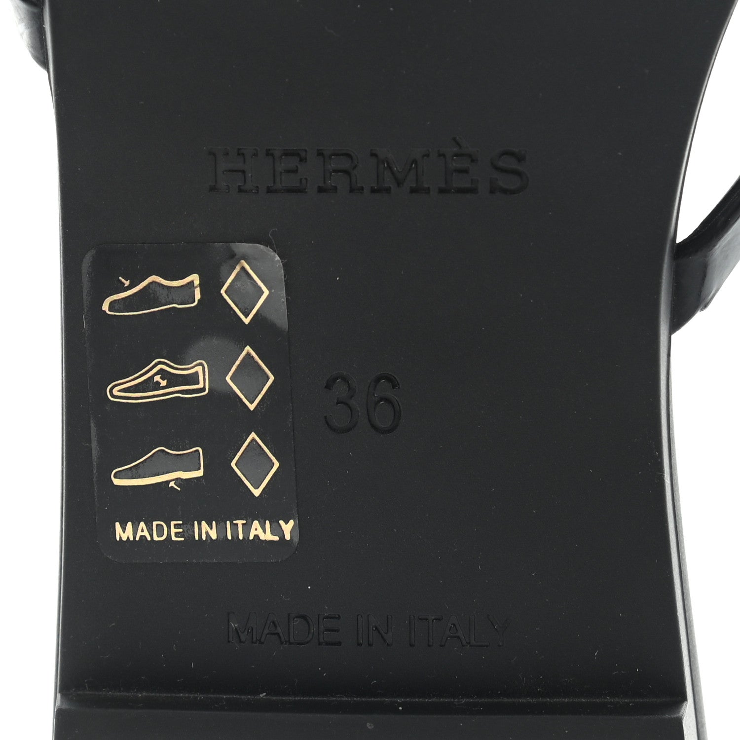 Hermes TPU Rivage Sandals 36 Black 7 of 8