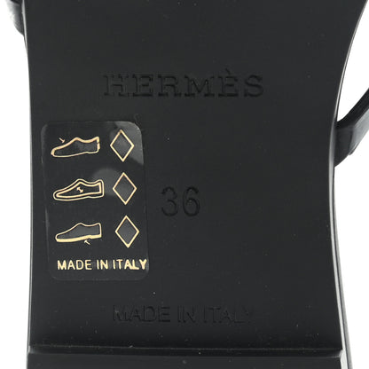 Hermes TPU Rivage Sandals 36 Black 7 of 8