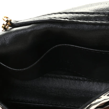 Fendi X JOSHUA VIDES Nappa Vitello King FF Embossed Nano Baguette Charm White Black 6 of 6