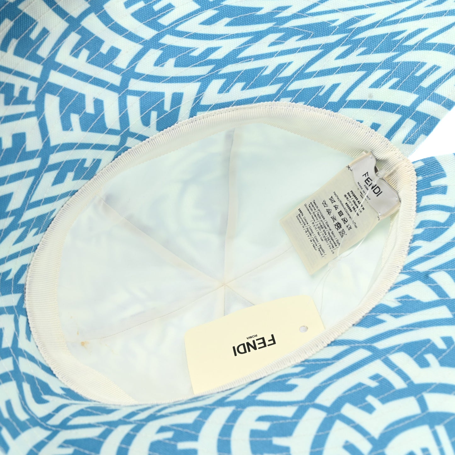 Canvas FF Vertigo Bucket Hat M Cyber Blue White