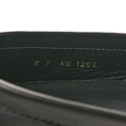 Louis Vuitton Calfskin Mens Monte Carlo Shoe Moccasin Loafers 9 Black 9 of 11