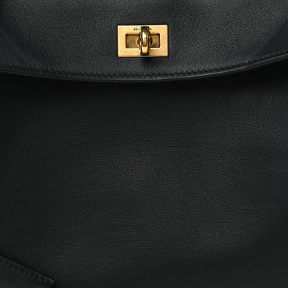 Balenciaga Natural Smooth Calfskin Small Rodeo Top Handle Handbag Black 7 of 9