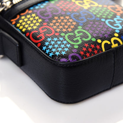 Gucci GG Supreme Monogram Psychedelic Messenger Bag Black 7 of 10